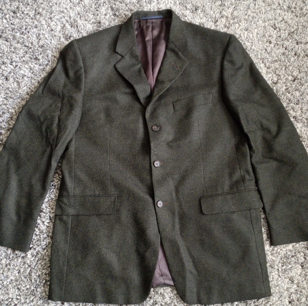 Burberry London Men's Wool Jacket, 42 Reg